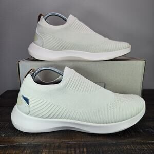 Vessi Everyday Move Slip On Mens Size 10 Waterproof Shoes Sneakers Linen Beige